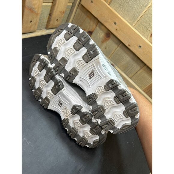 Skechers Womens DLites Gray Sneakers Size 8 Memory Foam Air-Cooled - Picture 8 of 10